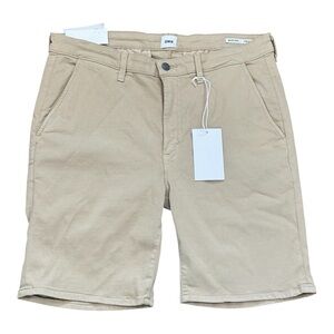EDWIN Endurance Mason Slim Chino Shorts in Oyster Stretch Size 32 Made in USA